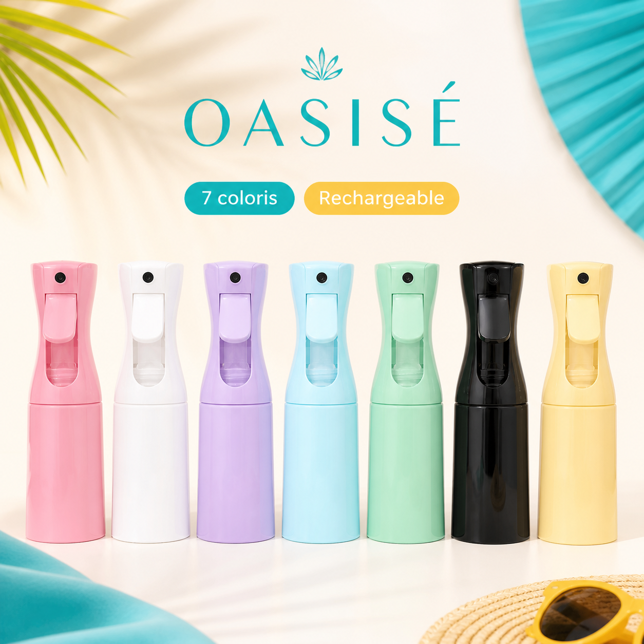 Brumisateurs Oasisé rechargeables colorés pour l’été